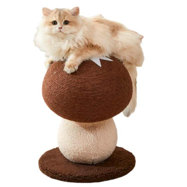 爪研ぎボール 猫用爪とぎ きのこ 麻巻き きのこ型爪研ぎ キノコ 爪とぎ