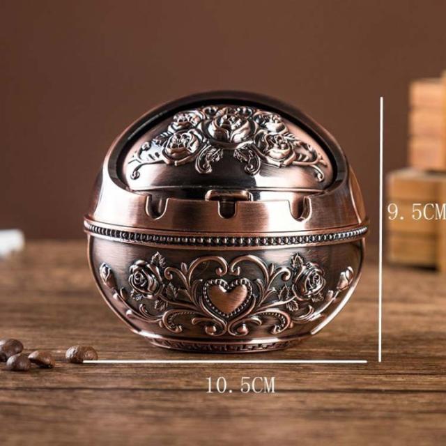 灰皿 はいざら ふた付き 合金ボックス おしゃれ 大容量 インテリア 雑貨 室内 屋外 卓上 業務用 灰皿 はいざら 卓上灰皿 蓋付き 煙と臭いを遮断する ワンタッチ式