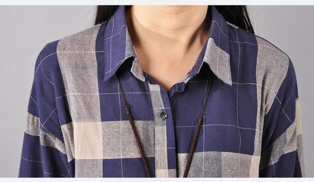 パラスパレス チェック柄8分袖シャツ Pallas Palace(パラスパレス) 七