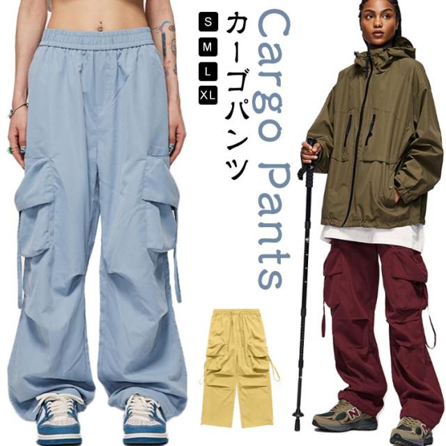 ワイドパンツ カーゴパンツ ワークパンツ ゆったり カーゴパンツ