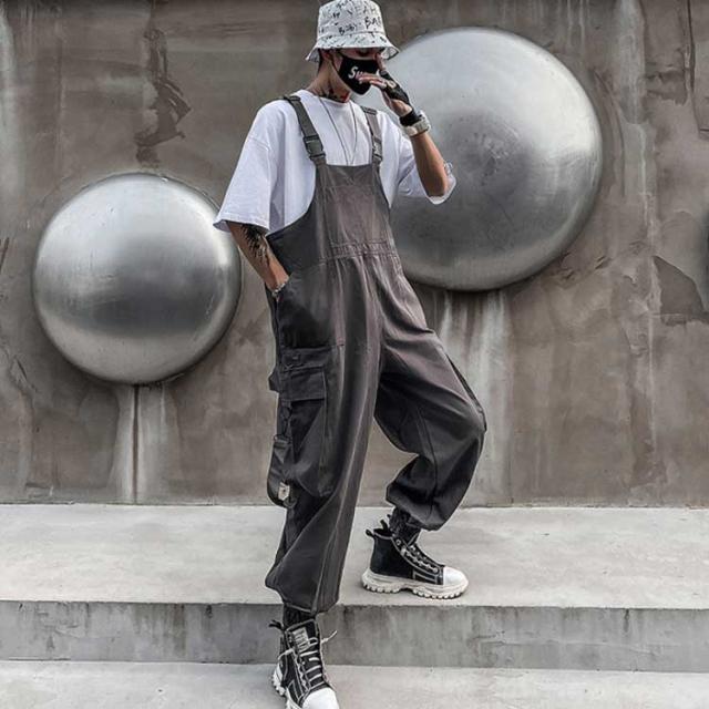 つなぎ メンズ オールインワン デニム オーバーオール 長袖シャツ ロングパンツ 上下一体型 カバーオール 作業着 L サロペット メンズ オーバーオール つなぎ オールインワン デニム