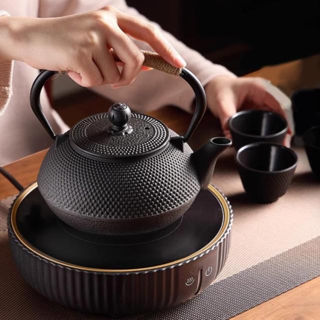 茶こし付き 鉄瓶 鉄瓶 やかん・ケトル 900ml 無コーティング 家庭用