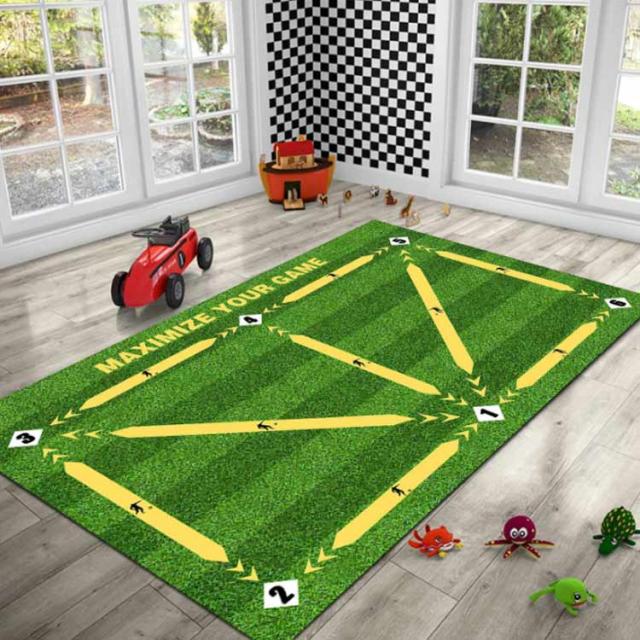 自宅 90×60cm サッカーマット トレーニングマット 練習 室内 サッカー