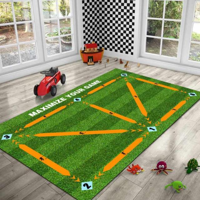 自宅 90×60cm サッカーマット トレーニングマット 練習 室内 サッカー