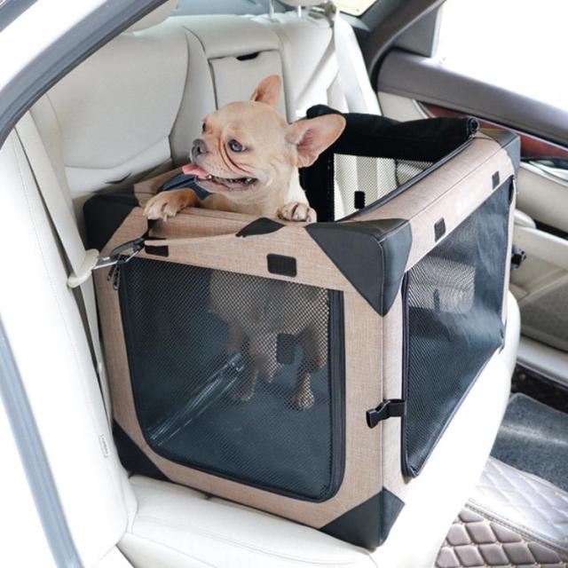 ポータブルケージ 折り畳み式 中型犬 多頭 猫 犬 多機能 折り畳み式 ペットキャリーバッグ 車用 ケース ドライブボックス 折りたたみ ソフトサークル ケージ ペットハウス ソフトクレート ペットキャリー ペットケージ 車載 キャット 旅行 アウトドア 緊急避難_1