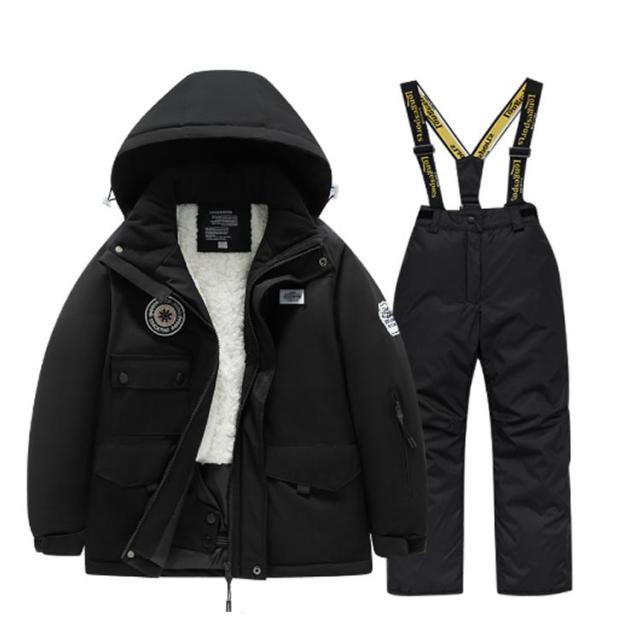 つなぎ スノーボードウェア ジュニア 子供服 キッズ 裏ボア 防寒アウター カバーオール スキーウエア 上下セット スノーウエア スノーウエア 男の子 ジャケット オールインワン サロペット 冬 無地 カジュアル 防寒 つなぎ スノーボードウェア ジュニア 子供服 キッズ 裏ボア 防寒