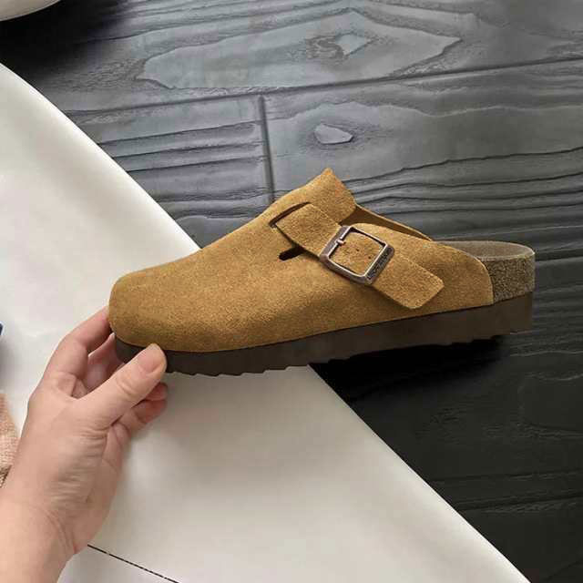 Birkenstock ブラウン サボ・クロッグサンダル 38 ビルケンシュトック