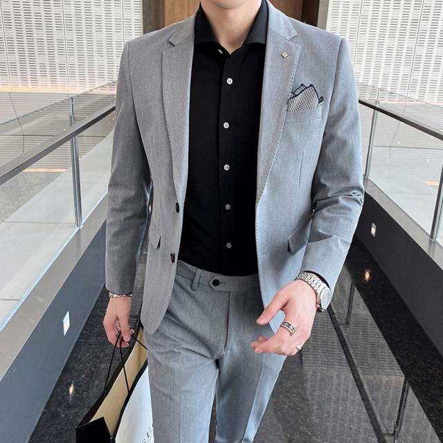 フォーマル スーツ 礼服 メンズ 上下セット 洗える 2つボタン 冠婚葬祭 結婚式 略礼服 就職 喪服 葬式 法事 お盆 ブラック 黒 オールシーズン 春夏秋冬 スリム レギュラー 送料無料_8