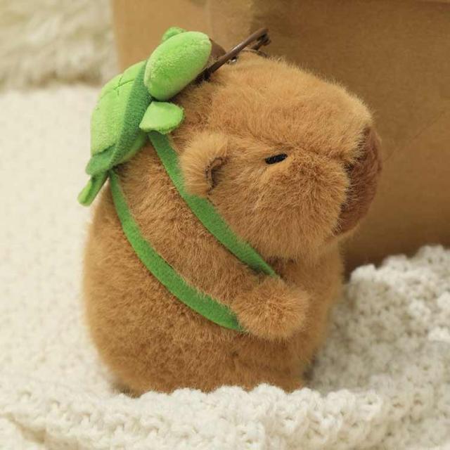 送料無料 キーホルダー カピバラ ぬいぐるみ キーチェーン カピバラ