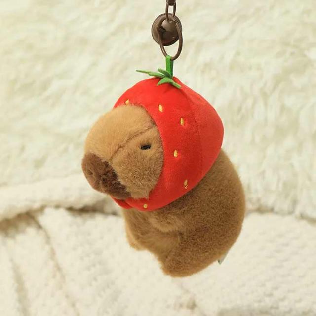 送料無料 キーホルダー カピバラ ぬいぐるみ キーチェーン カピバラ