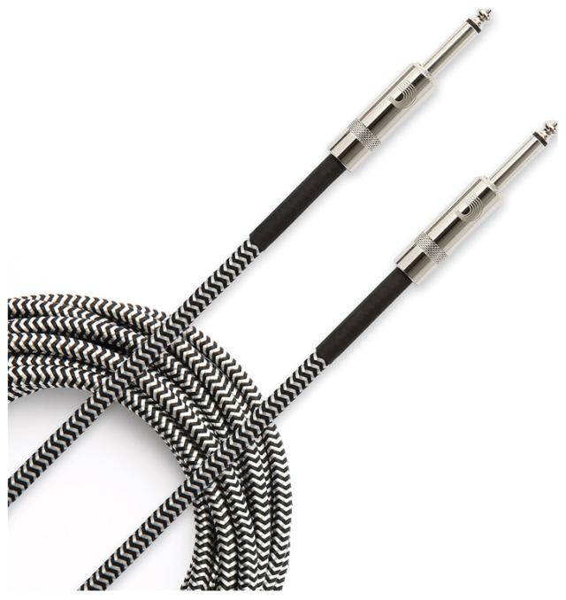 ダダリオ 楽器用シールドケーブル　6.09m（グレー） D'Addario　Custom Series Braided Instrument Cables PW-BG-20BG返品種別A