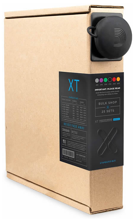 ダダリオ アコースティックギター弦　25セット（XT PHOSPHOR BRONZE Light 25 Set Bulk Pack .012-.053） XTAPB1253-B25返品種別A