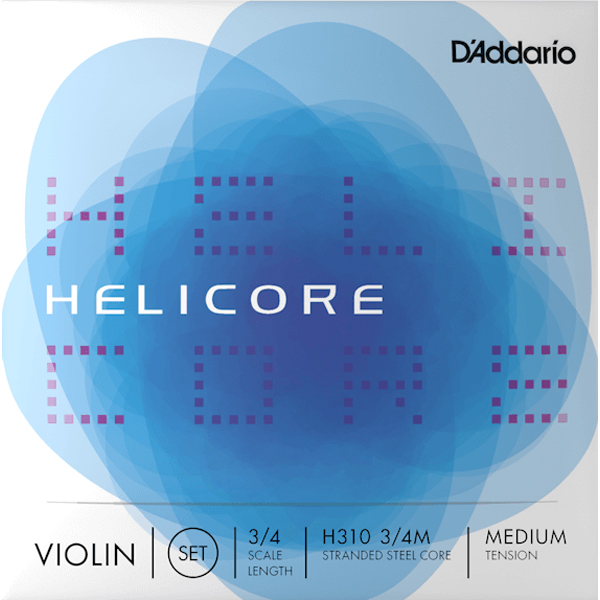 ダダリオ H310 3/4M バイオリン弦　セットD'Addario　Helicore Violin Strings[H31034M] 返品種別A