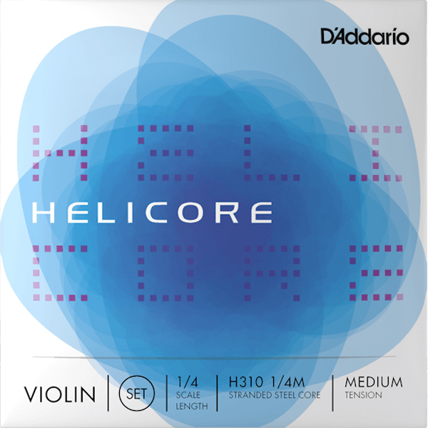 ダダリオ H310 1/4M バイオリン弦　セットD'Addario　Helicore Violin Strings[H31014M] 返品種別A