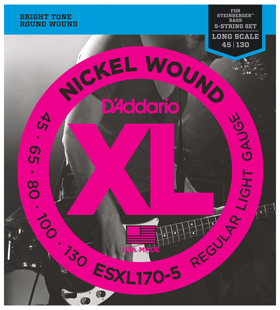 ダダリオ ESXL170-5 エレキベース弦（Double Ball/Light）D'Addario　XL NICKEL[ESXL1705] 返品種別A