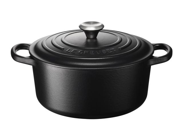 ル・クルーゼ 21177220000430 【IH対応】　シグニチャー ココット・ロンド 22cm (マットブラック)Le Creuset[21177220000430] 返品種別A