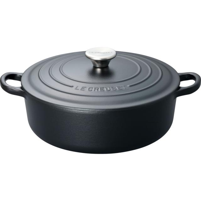 ル・クルーゼ 【IH対応】シグニチャー ココット・ジャポネーズ 24cm (マットブラック) Le Creuset 21179240000430返品種別A