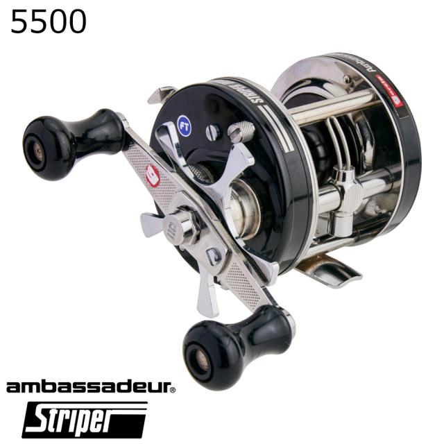 アブガルシア アンバサダー 5500 ストライパー ブラック ファクトリーチューン 右ハンドル AMB.5500 Factory Tuned返品種別A