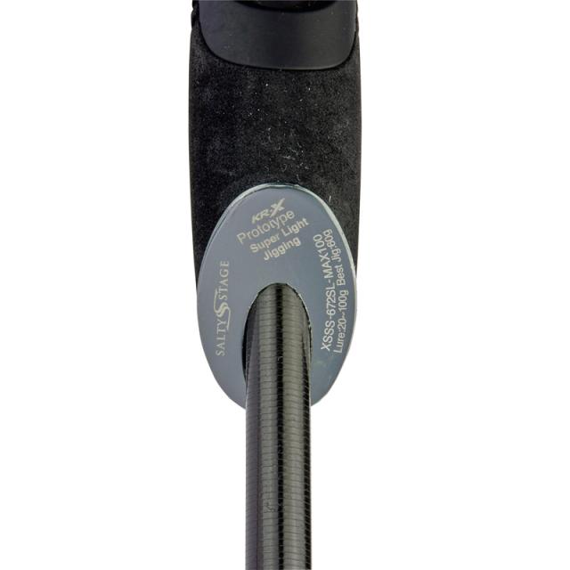 アブガルシア XSSS-672SL-MAX100 ソルティーステージ プロトタイプ スーパーライトジギング XSSS-672SL-MAX100 6.7ft 2ピース スピニングAbuGarcia SaltyStage KR-X Prototype Super Light Jigging スーパーライトジギングロッド[1614461ABU] 返品種別A
