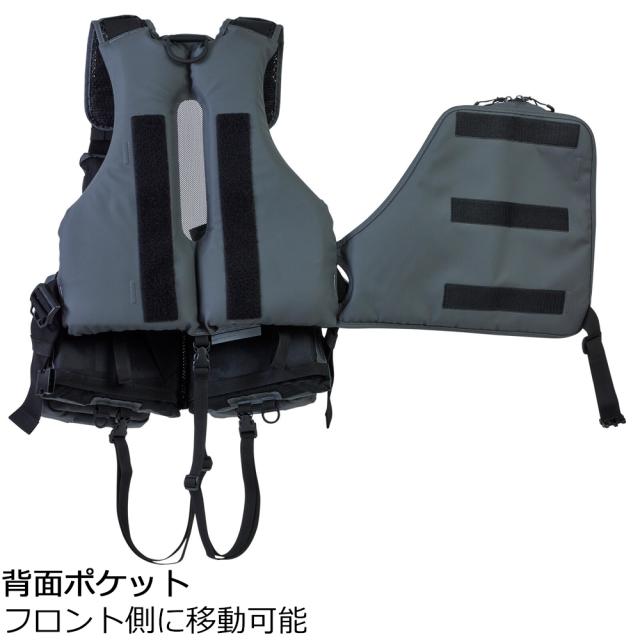 アブガルシア システムゲームベスト(コーティングブラック) フリーサイズ システムゲームベスト(コーティングブラック)返品種別A