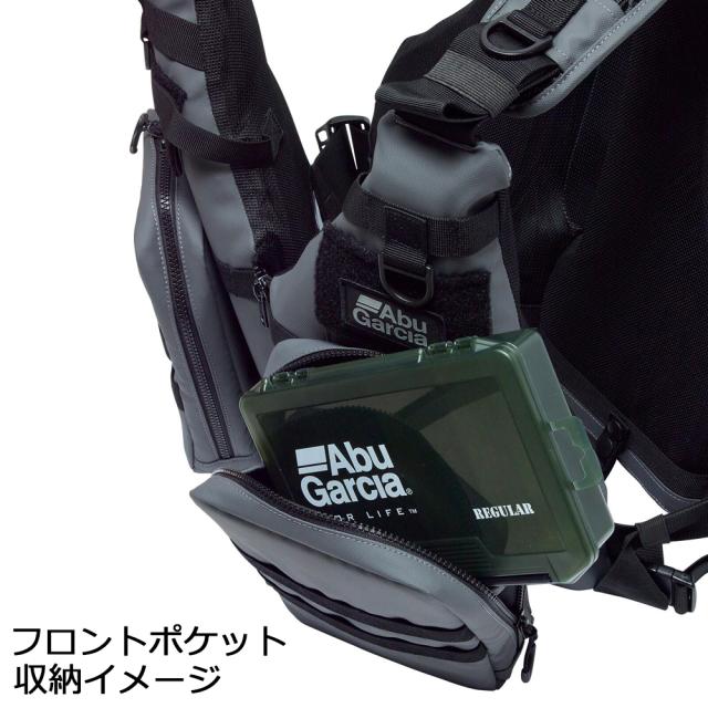 アブガルシア システムゲームベスト(コーティングブラック) フリーサイズ システムゲームベスト(コーティングブラック)返品種別A