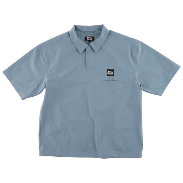 アブガルシア ウォーターレジスタントフィッシングポロL(ブルーグレー) ウォーターレジスタント フィッシングポロ Lサイズ (ブルーグレー)AbuGarcia ポロシャツ[1638840ABU] 返品種別A