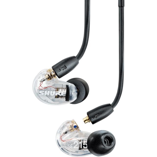 シュア SE215DYCL+UNI-A ダイナミック密閉型カナルイヤホン (クリアー)SHURE AONIC 215[SE215DYCLUNIA] 返品種別A