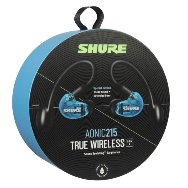 シュア 完全ワイヤレス Bluetoothイヤホン(トランスルーセントブルー・スペシャルエディション) SE21DYBL+TW2A返品種別A_3