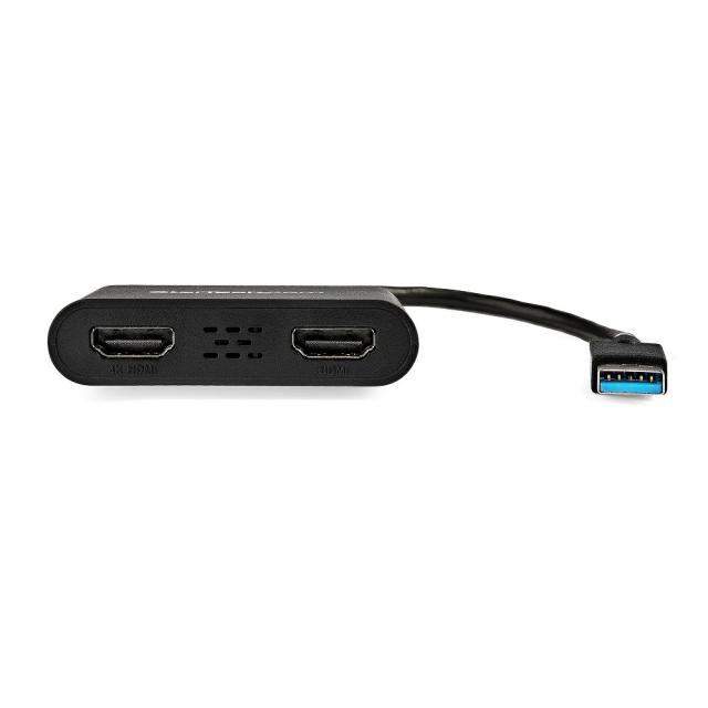 スターテック USB32HD2 USB 3.0 - HDMI×2 デュアルモニタ変換アダプター 4K/30Hz対応[USB32HD2] 返品種別A_1
