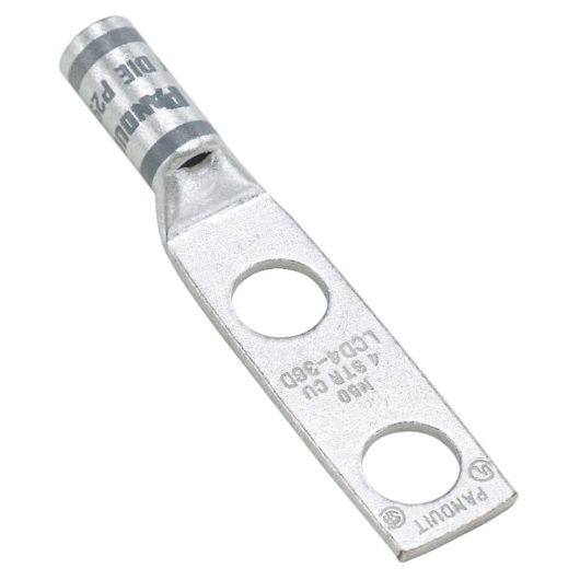 パンドウイットコーポレーション Pan-Lug　銅製圧縮端子　標準バレル　2つ穴 外径：14.0mm 　全長：60.5mm(50個入)  LCD4-14B-L返品種別B