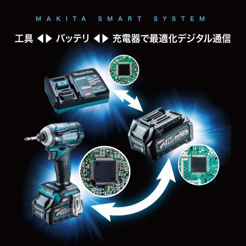 マキタ 40Vmax 充電式マルノコ 125mm (黒) (バッテリBL4025×2個・充電器DC40RA・ケース・鮫肌チップソー付き) HS007GRDXB返品種別B_9