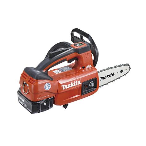 マキタ 充電式チェンソー (18VバッテリーBL1860B×2本・充電器DC18RF付き) 150mm (赤) MUC154DGNR返品種別B