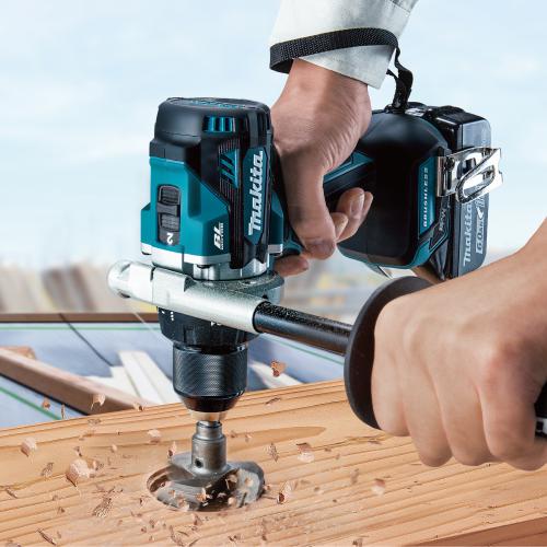 マキタ 18V 充電式ドライバドリル 140N・m (バッテリBL1860B(6.0Ah)×2本・充電器DC18RF付き) makita DF486DRGX返品種別B_2