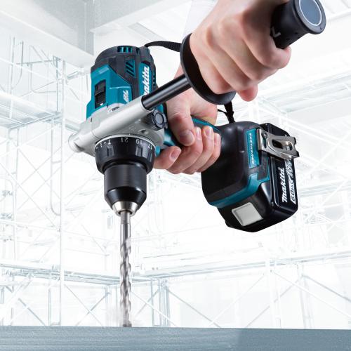 マキタ 18V 充電式ドライバドリル 140N・m (バッテリBL1860B(6.0Ah)×2本・充電器DC18RF付き) makita DF486DRGX返品種別B_3
