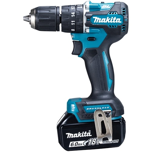 マキタ 18V 充電式震動ドライバドリル 40N・m (バッテリBL1860B(6.0Ah)×2本・充電器DC18RF付き) makita HP487DRGX返品種別B