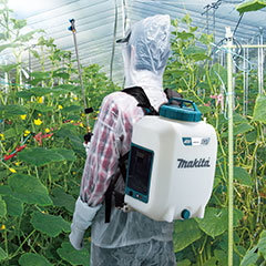 マキタ MUS157DWH 10.8V 充電式噴霧器 15L バッテリBL1015、充電器DC10WC付きmakita[MUS157DWH] 返品種別B_2