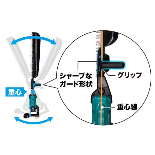 マキタ 40Vmax 充電式ヘッジトリマ (バッテリーBL4025×2本・充電器DC40RA付き) 850mm MUH012GRDX返品種別B_5