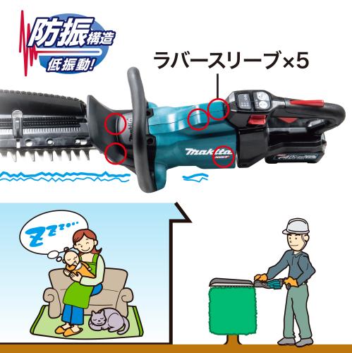 マキタ MUH015GZ 厚刃充電式ヘッジトリマ 600mm (本体のみ)makita[MUH015GZマキタ] 返品種別B_6