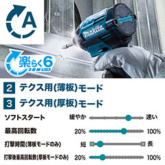マキタ TD002GRDX マキタ 充電式インパクトドライバ 青 (バッテリBL4025×2本・充電器DC40RA・ケース付き)makita[TD002GRDX] 返品種別B_8