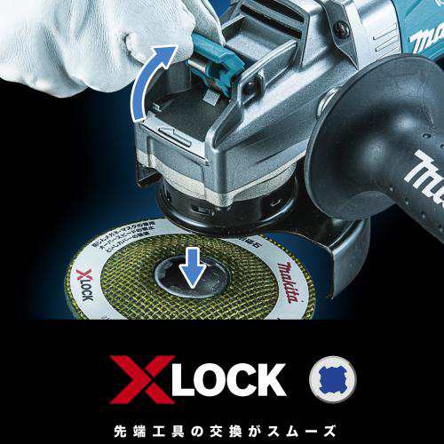 マキタ 充電式ディスクグラインダ 125mm パドルスイッチ (バッテリBL4040×2個・充電器DC40RA・ケース付き) makita GA047GRMX返品種別Bの通販は