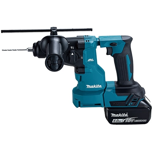 マキタ 18V 充電式ハンマドリル 18mm SDSプラス (バッテリBL1860B(6.0Ah)×2本・充電器DC18RF付き) makita HR183DRGX返品種別B