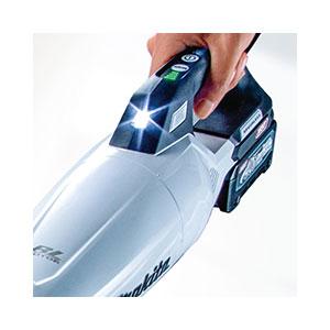 マキタ ダストボックス式スティッククリーナー 充電式 フロアブラシ ホワイト 【掃除機】makita　Li-ion CL284FDRFW返品種別A_9