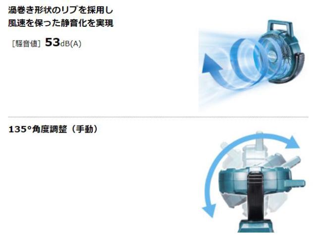 マキタ CF202DZ 10.8V 充電式ファン 羽根径235mm 青 (本体のみ/バッテリ・充電器なし)makita[CF202DZマキタ] 返品種別B