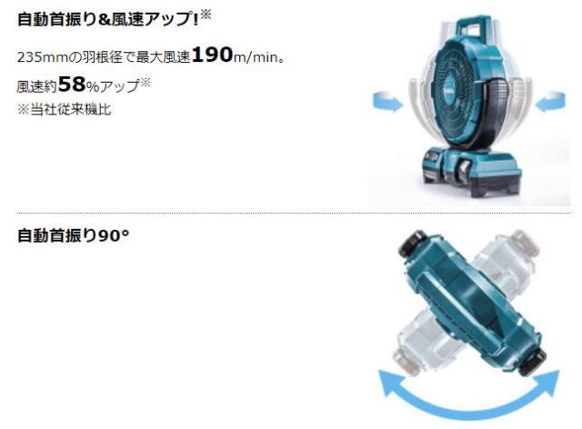 マキタ CF202DZ 10.8V 充電式ファン 羽根径235mm 青 (本体のみ/バッテリ・充電器なし)makita[CF202DZマキタ] 返品種別B