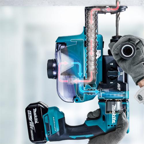 マキタ HR182DZKV 18V 充電式ハンマドリル 18mm SDSプラス (本体のみ・集じんシステムDX05付き)makita[HR182DZKVマキタ] 返品種別B_3