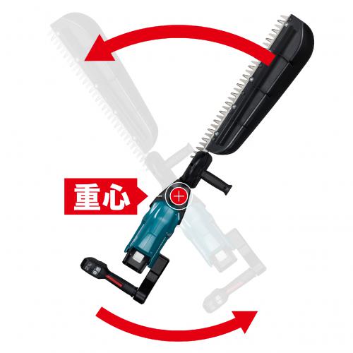 マキタ 充電式ヘッジトリマ (18VバッテリーBL1860B×2本・充電器DC18RF付き) 刈込幅500mm MUH503SDGX返品種別B_6