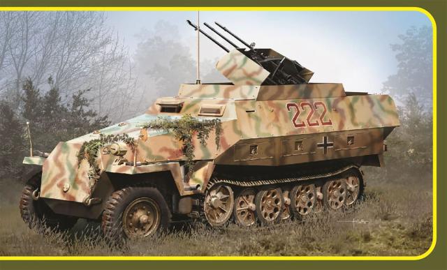 ドラゴンモデル 1/35 WW.II ドイツ軍 Sd.Kfz.251/21 D型 対空自走砲