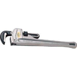 Ridge Tool Company 31095 アルミストレートパイプレンチ 350粍配管鍵（軽銀製）[31095RIDGETOOL] 返品カテゴリー化B
