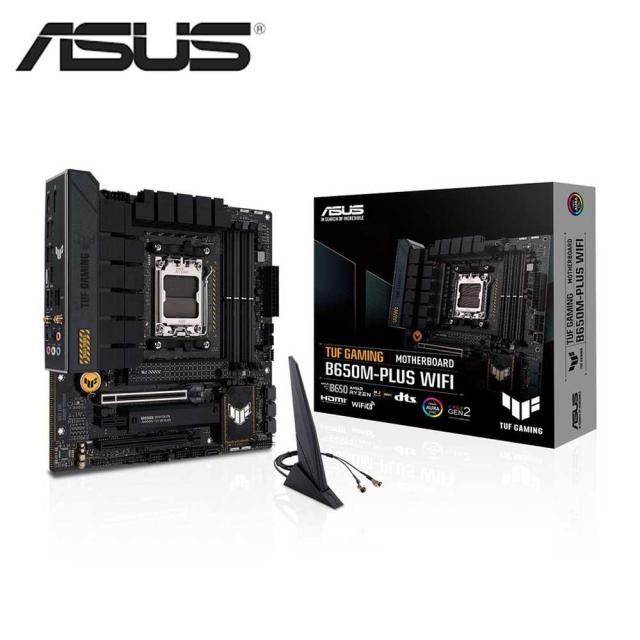 ASUS｜エイスース ASUS Socket AM5 AMD B650 MicroATX WiFi+Bluetoothモジュール付属 マザーボード TUF GAMING B650M-PLUS WIFI返品種別B