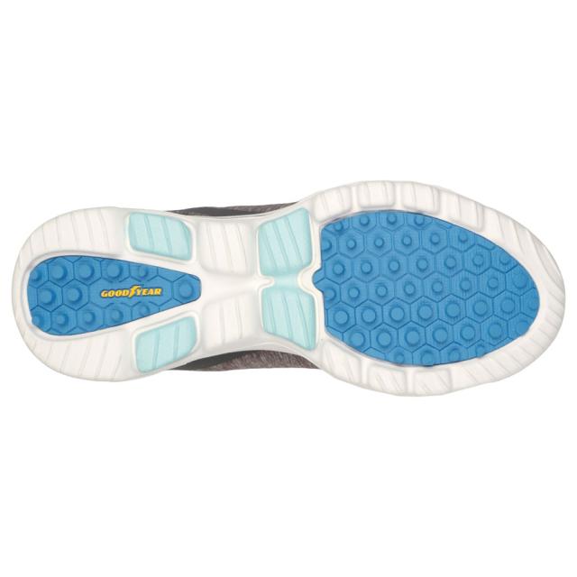 スケッチャーズ レディース・スパイクレス・ゴルフシューズ（グレー/ブルー・サイズ：24.0cm） SK-123034-GRBL-240返品種別A